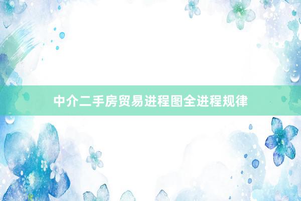 中介二手房贸易进程图全进程规律